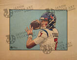 CJ Stroud limited edition print with watermarked logos.